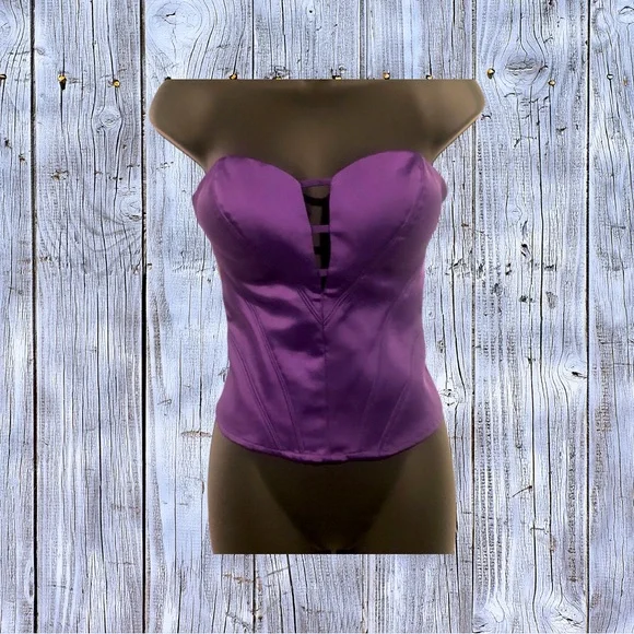 bebe Tops Bebe Strapstrapless Crop Top Poshmark